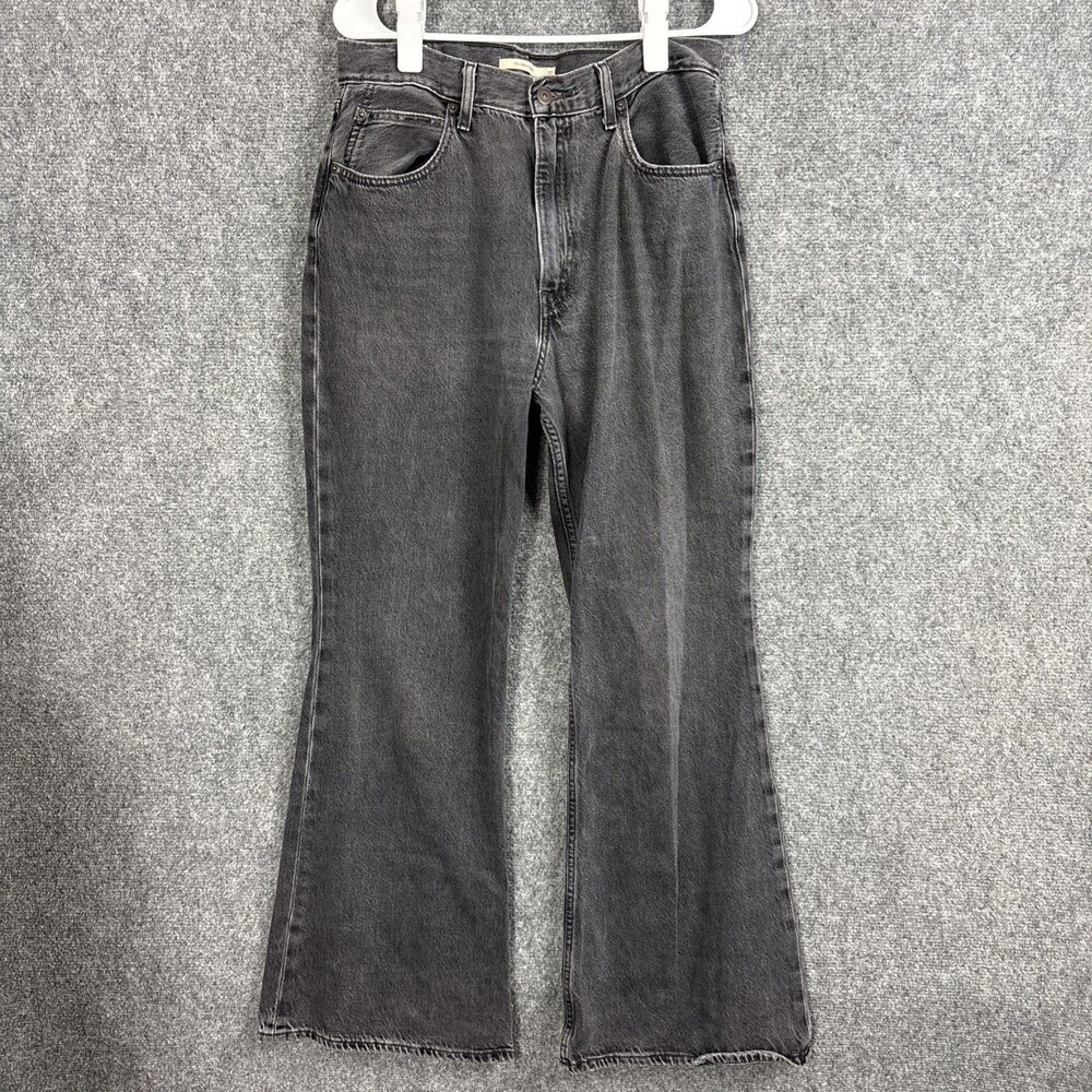 Levis 70's High Flare Jeans Womens Size 30 Black
